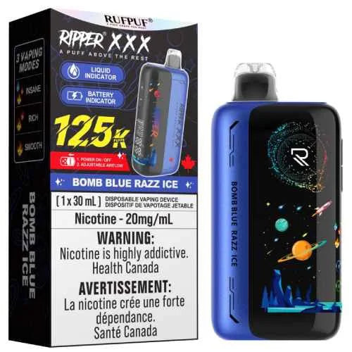 Ripper XXX Bomb Blue Razz ICE 125K