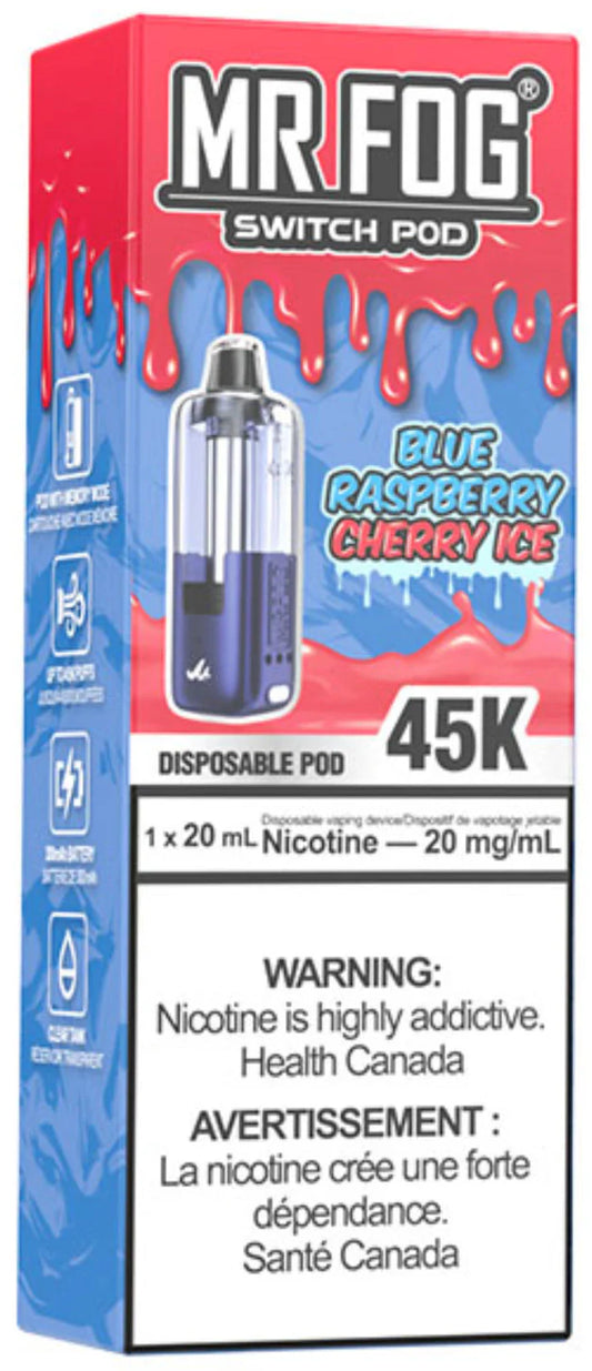 Mr. FOG POD Blue Raspberry Cherry Ice 45K
