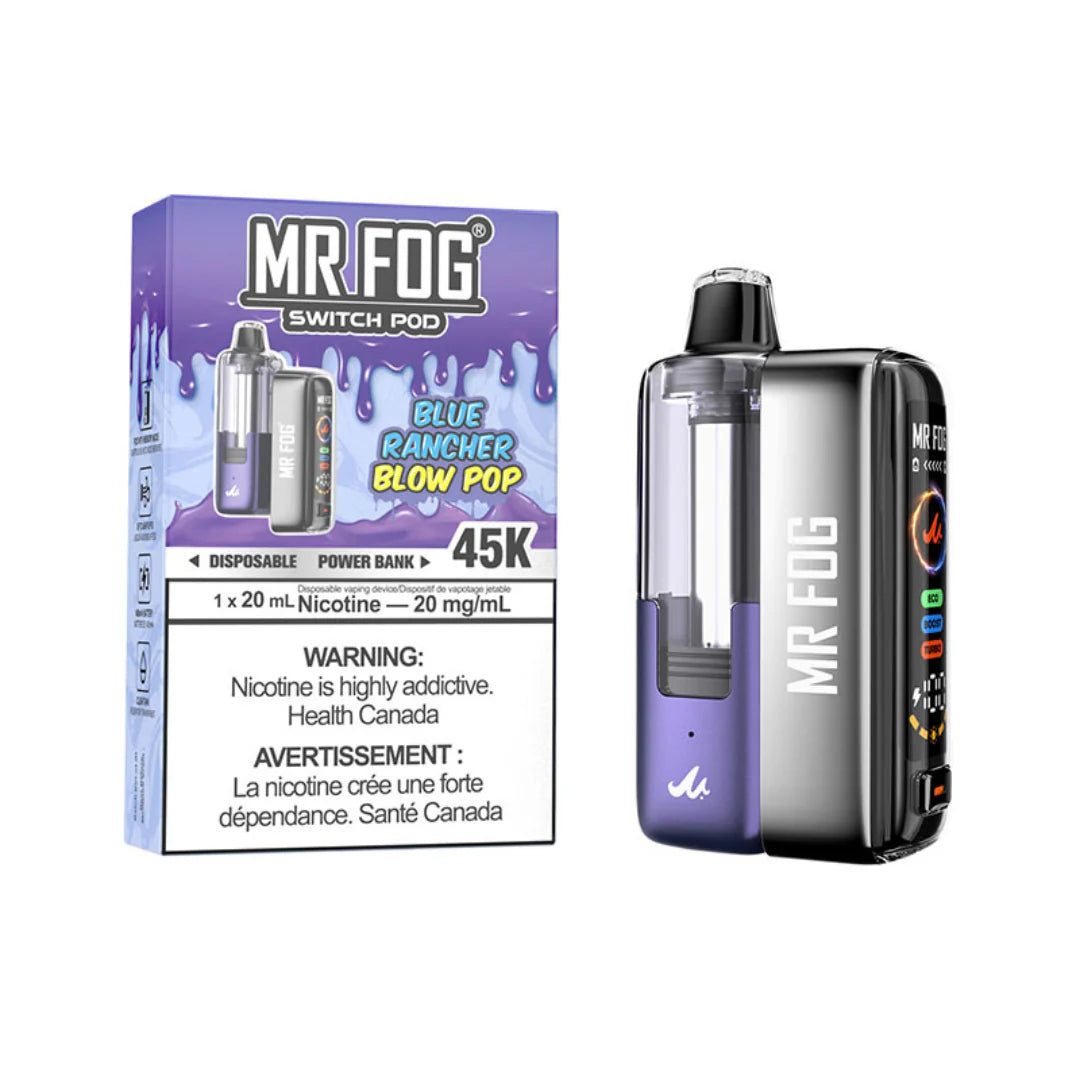 Mr. Fog switch pod Blue Rancher Blow pop  45K included battery