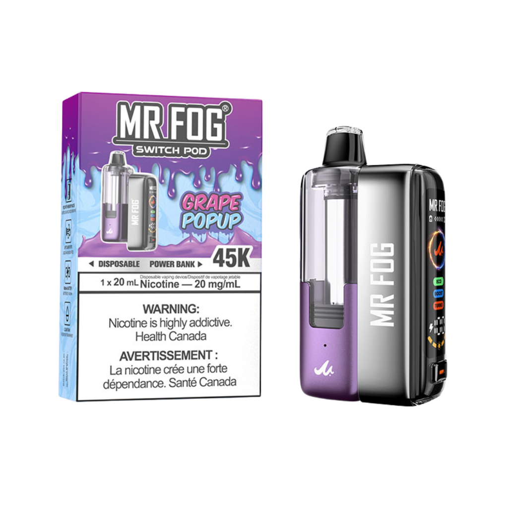 Mr. Fog switch pod Grape Popup 45K included battery