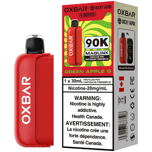 Oxbar Green Apple G Pod 30ml 90K Puffs