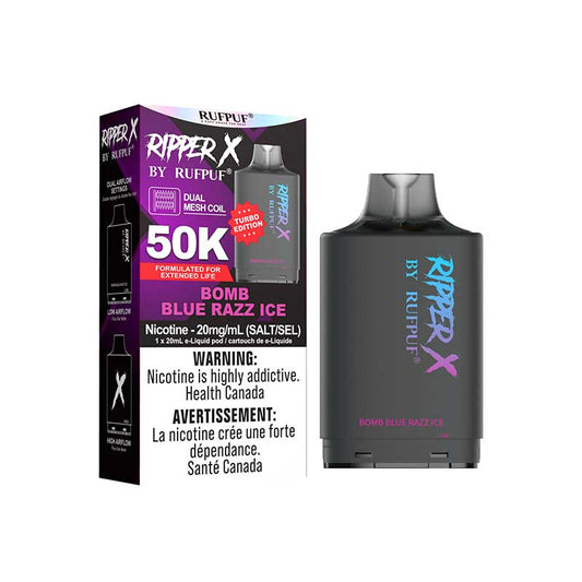 Ripper X Bomb Blue Razz ICE 50K