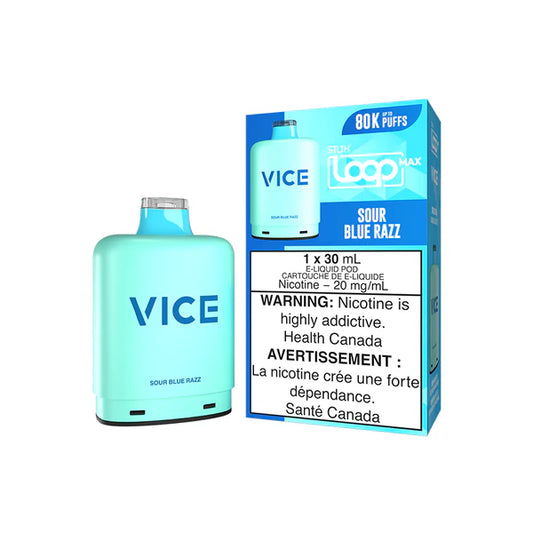STLTH LOOP MAX VICE 80K SOUR BLUE RAZZ