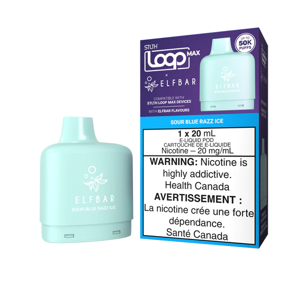 STLTH LOOP MAX SOUR BLUE RAZZ ICE 50K