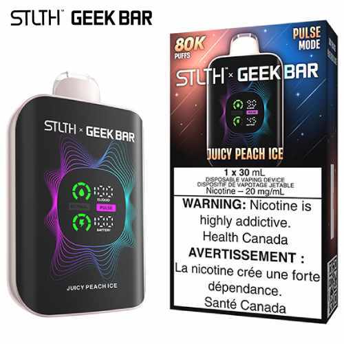STLTH X GEEK BAR JUICY PEACH ICE 80K