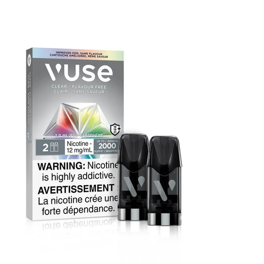 VUSE CLEAR-FLAVOUR FREE 2 PODS 20MG 2K